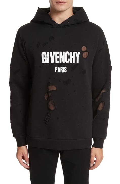 givenchy jumpers mens|givenchy hoodie distressed.